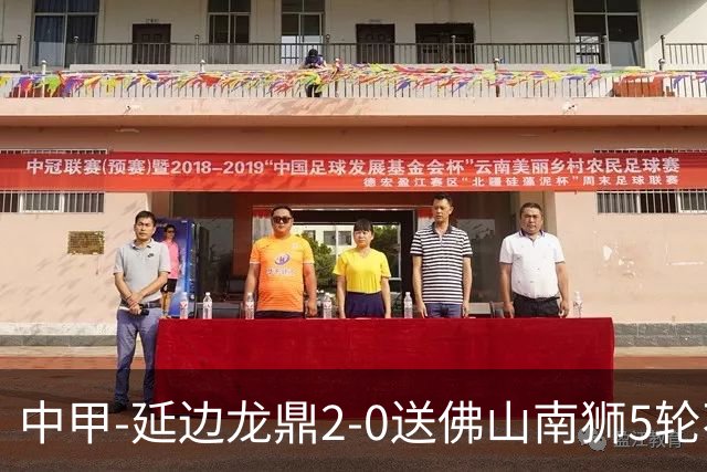 中甲-延边龙鼎2-0送佛山南狮5轮不胜 多明戈斯角球破门徐继祖建功